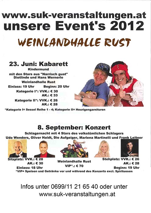 Weinlandhalle Rust suk-veranstaltungen